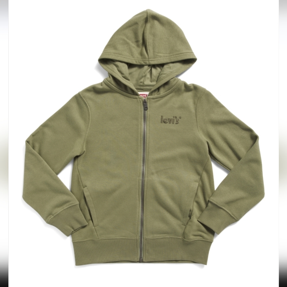 Levi's Green Zip Up Hoodie W/Pockets NWT